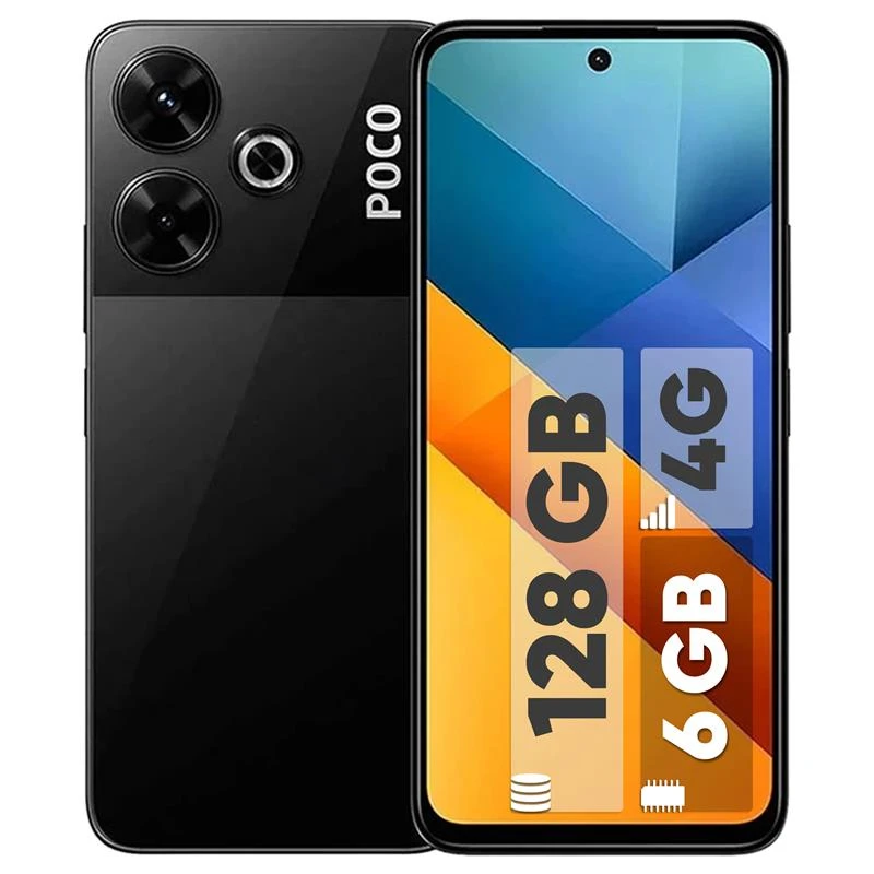 گوشی موبایل شیائومی مدل Poco M6 ظرفیت 128 گیگابایت رم 6